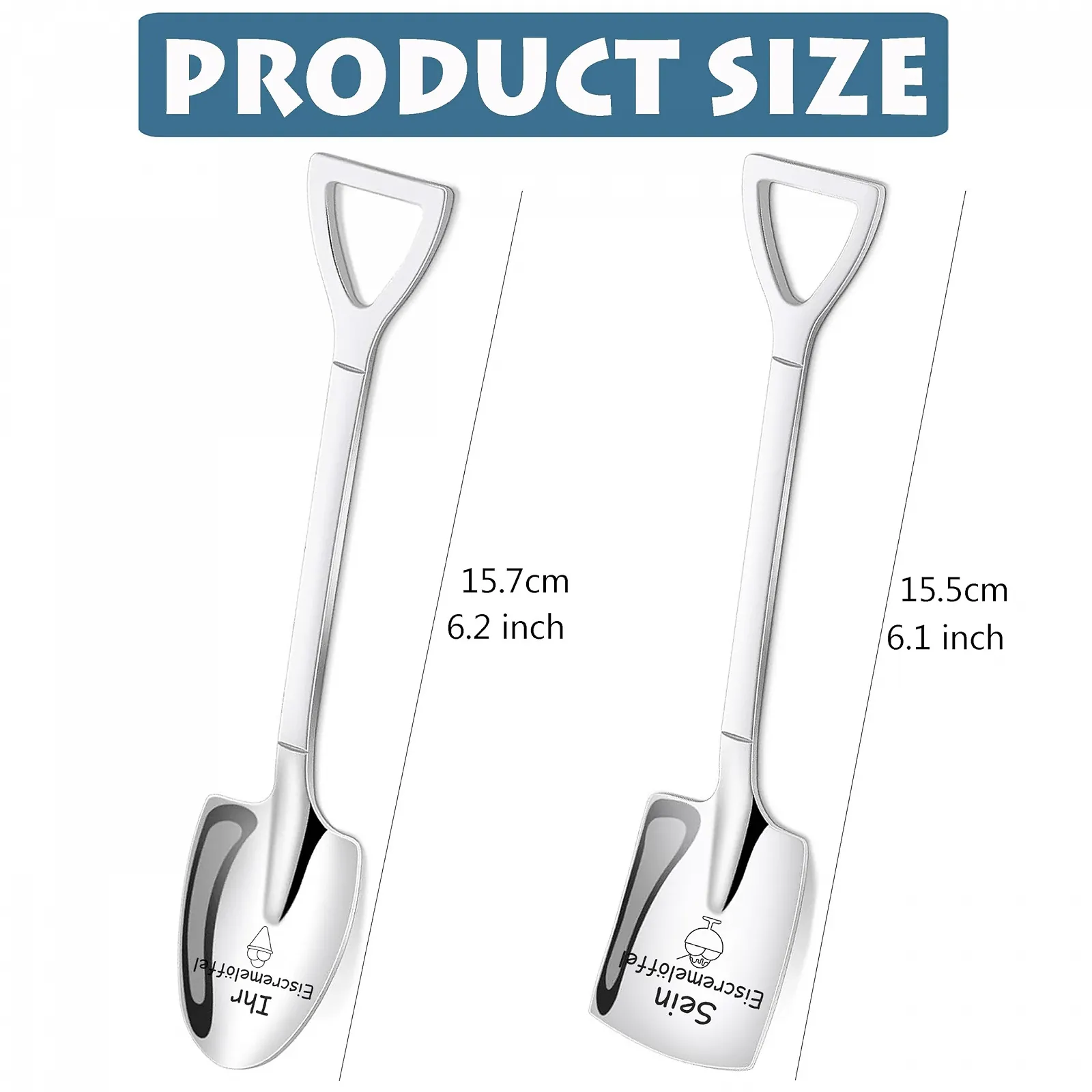 Ложка PBIEHSR Для нього та для неї, 2 шт., фото №2