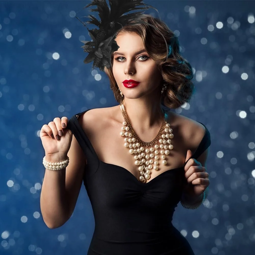 Обруч для волос с перьями, фото №5