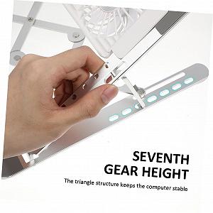 Охлаждающая подставка для ноутбука Vaguelly Алюминиевый сплав Серебристый synthetic.ua - Фото 1