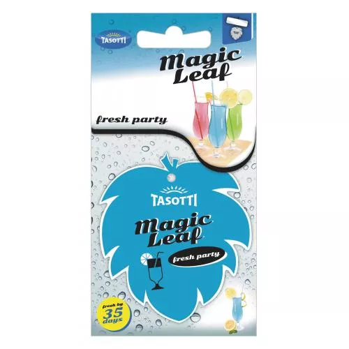 Ароматизатор cухой листик Tasotti Magic Leaf Fresh Party 113290, фото №1 Ароматизатор cухой листик Tasotti Magic Leaf Fresh Party 113290, фото №1