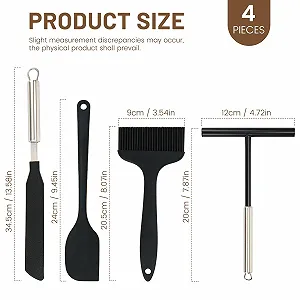 Набор для приготовления блинов 4 предмета T-Shaped нержавеющая сталь 304 и силикон synthetic.ua - Фото 1