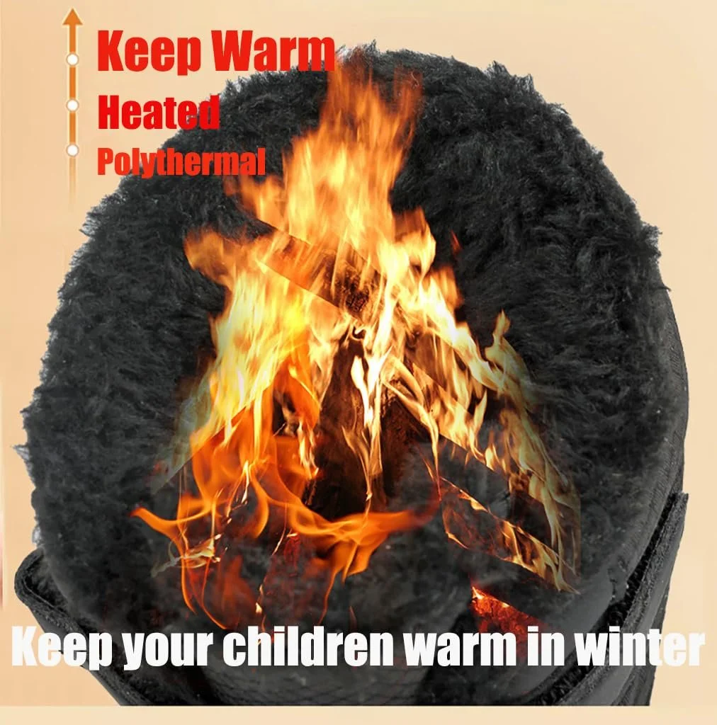 Дитячі зимові Черевики для хлопчиків і дівчаток, зимове взуття, теплі на підкладці, для фітнесу на відкритому повітрі, трекінгові, фото №6