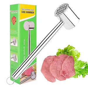 Молоток для мяса Meat Tenderiser из нержавеющей стали двусторонний - Фото 1