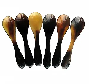 Ложка для ікри Marycrafts Набір 6 шт. Ріг, 9.5 см - Фото 1