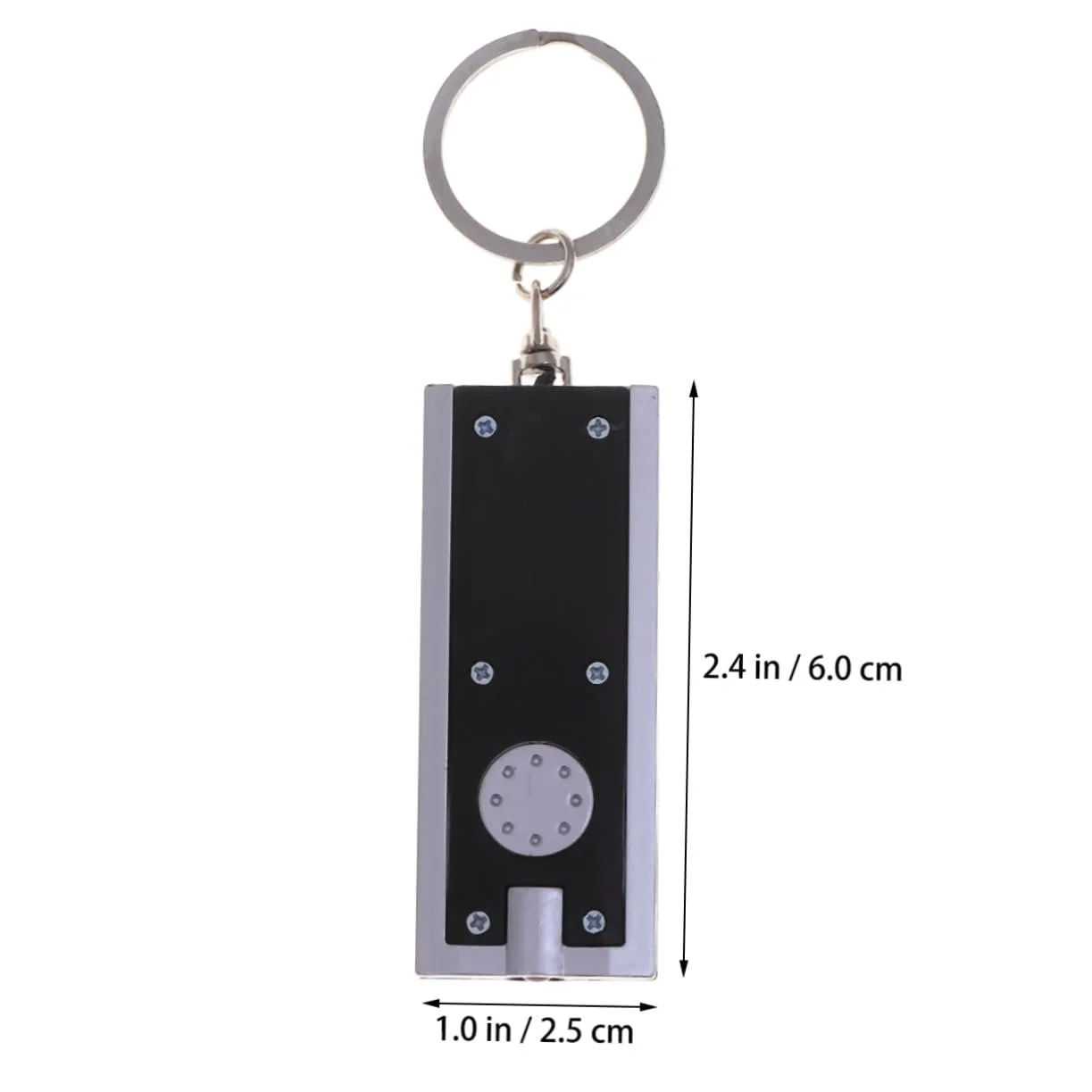 Ліхтарик на ключі Tofficu Міні, чорний, 10 шт, фото №2