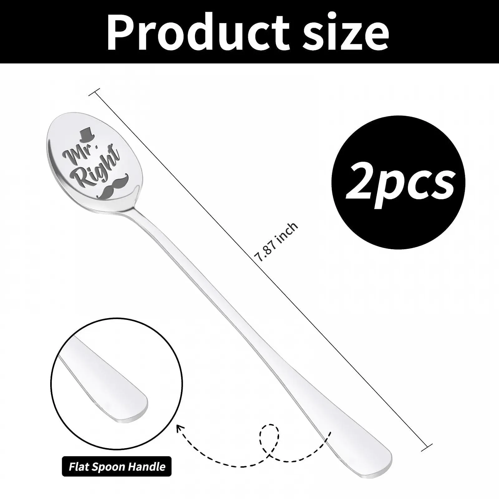 Набір ложок Mr and Mrs Smith, I Love You, фото №2