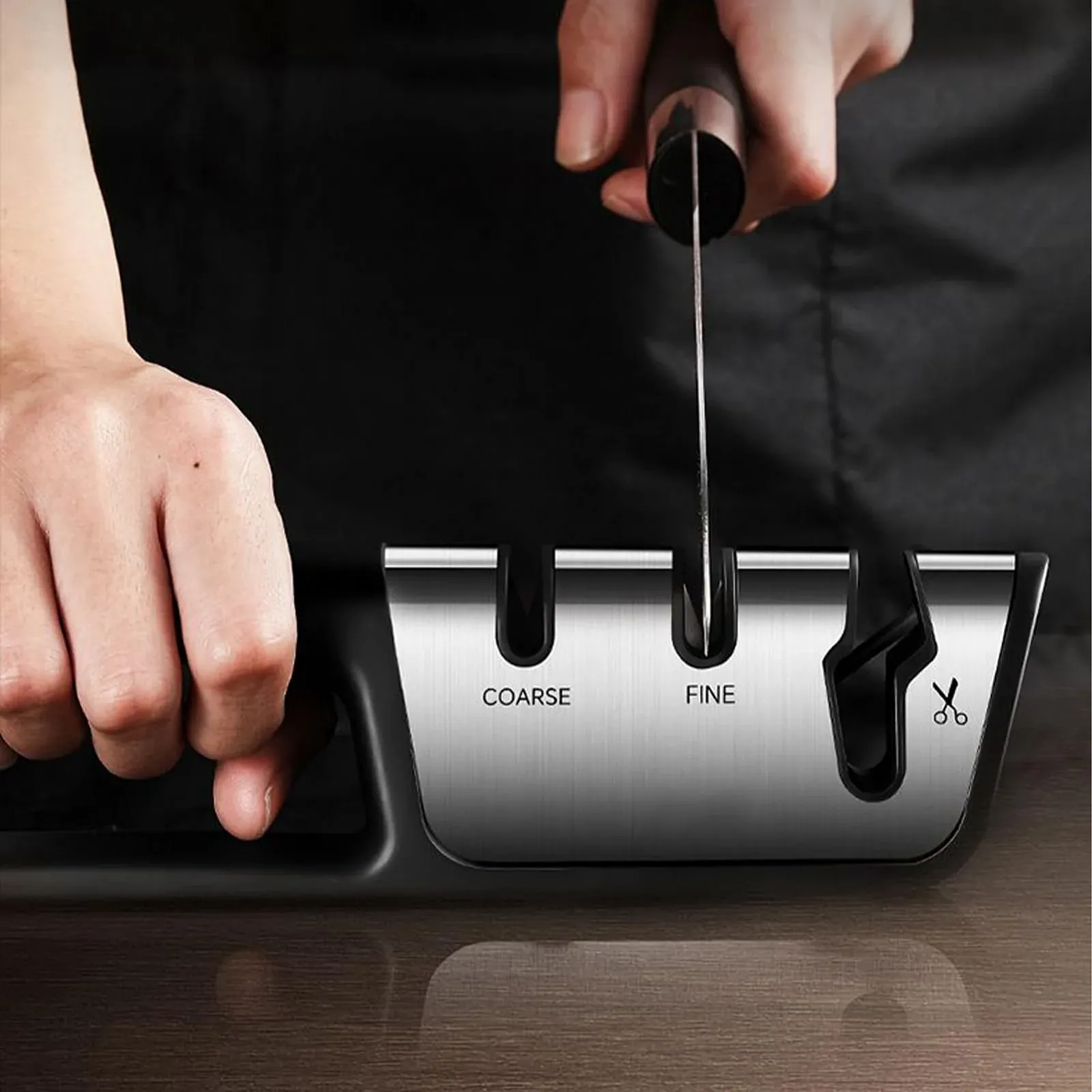 Точилка для ножів Chef Cutter Sparkloader 3-ступінчаста професійна, фото №7