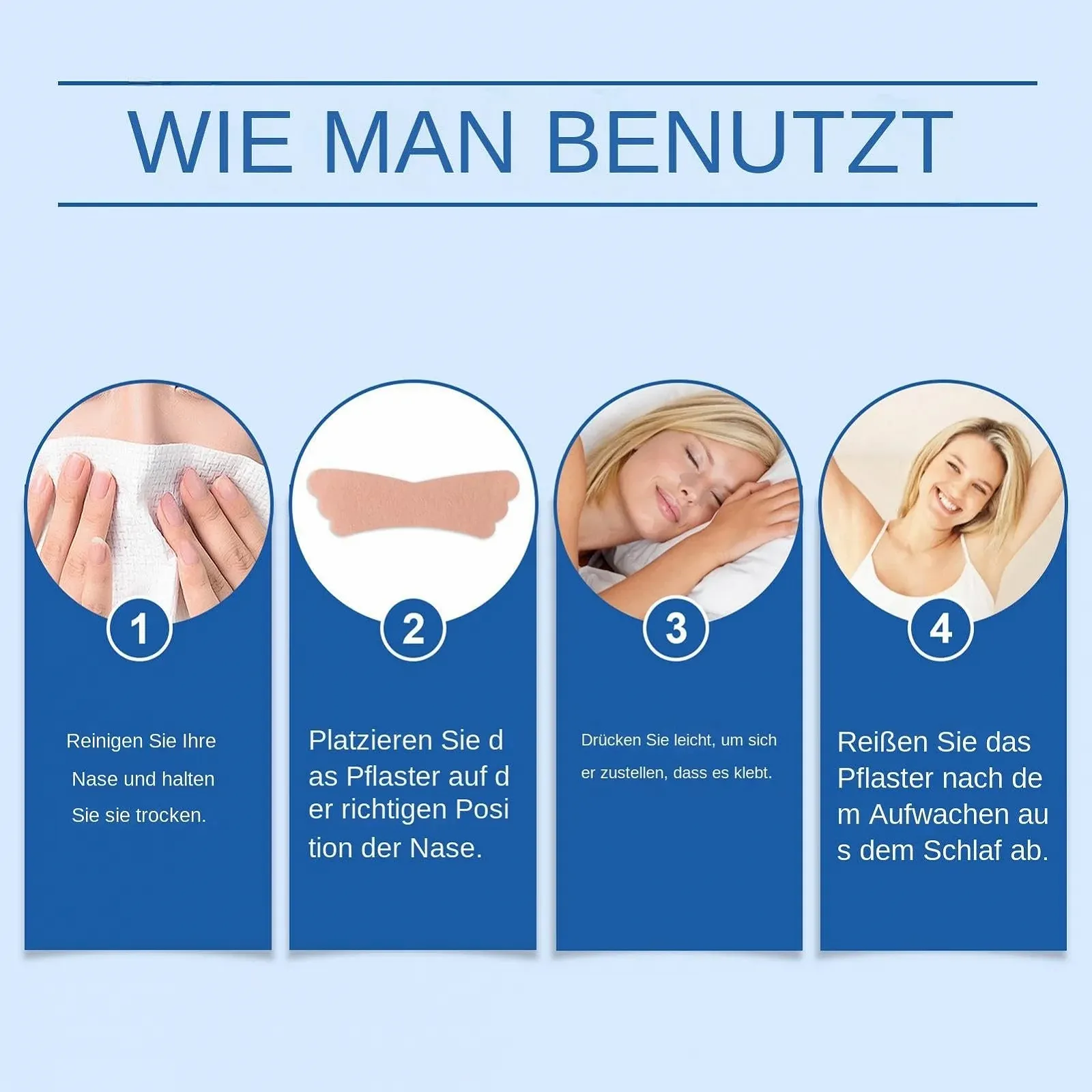 Полоски для носа от храпа 36 шт, фото №4