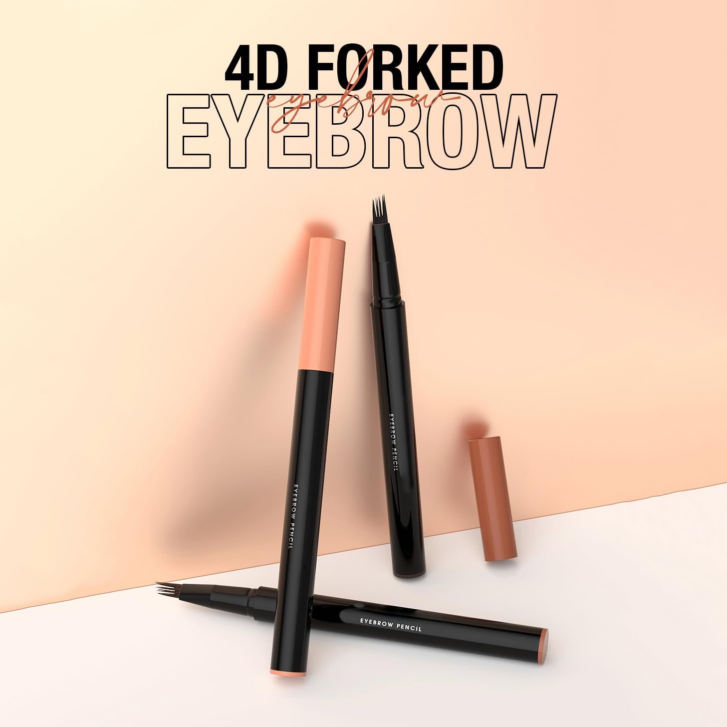 Карандаш для бровей с 4 кончиками чёрный + коричневый, фото №3 Карандаш для бровей с 4 кончиками чёрный + коричневый, фото №3