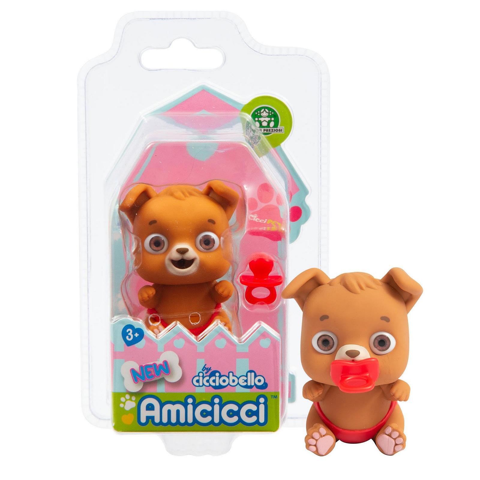 Игрушка GIOCHI PREZIOSI Cicciobello Amicicci CicciPets CC0396 Коричневый песик, фото №1