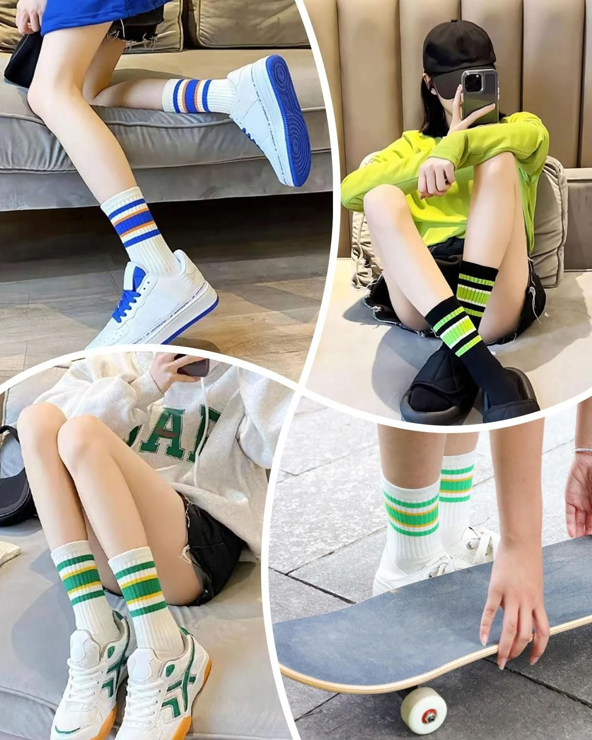 Носки Полосатые 35-42 Хлопковые 5 пар, фото №6