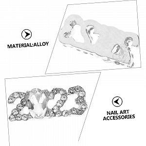 Украшение для ногтей FRCOLOR 50 шт 2023 Крест Подвеска для ногтей 3D Украшения для маникюра DIY Простой сплав synthetic.ua - Фото 1