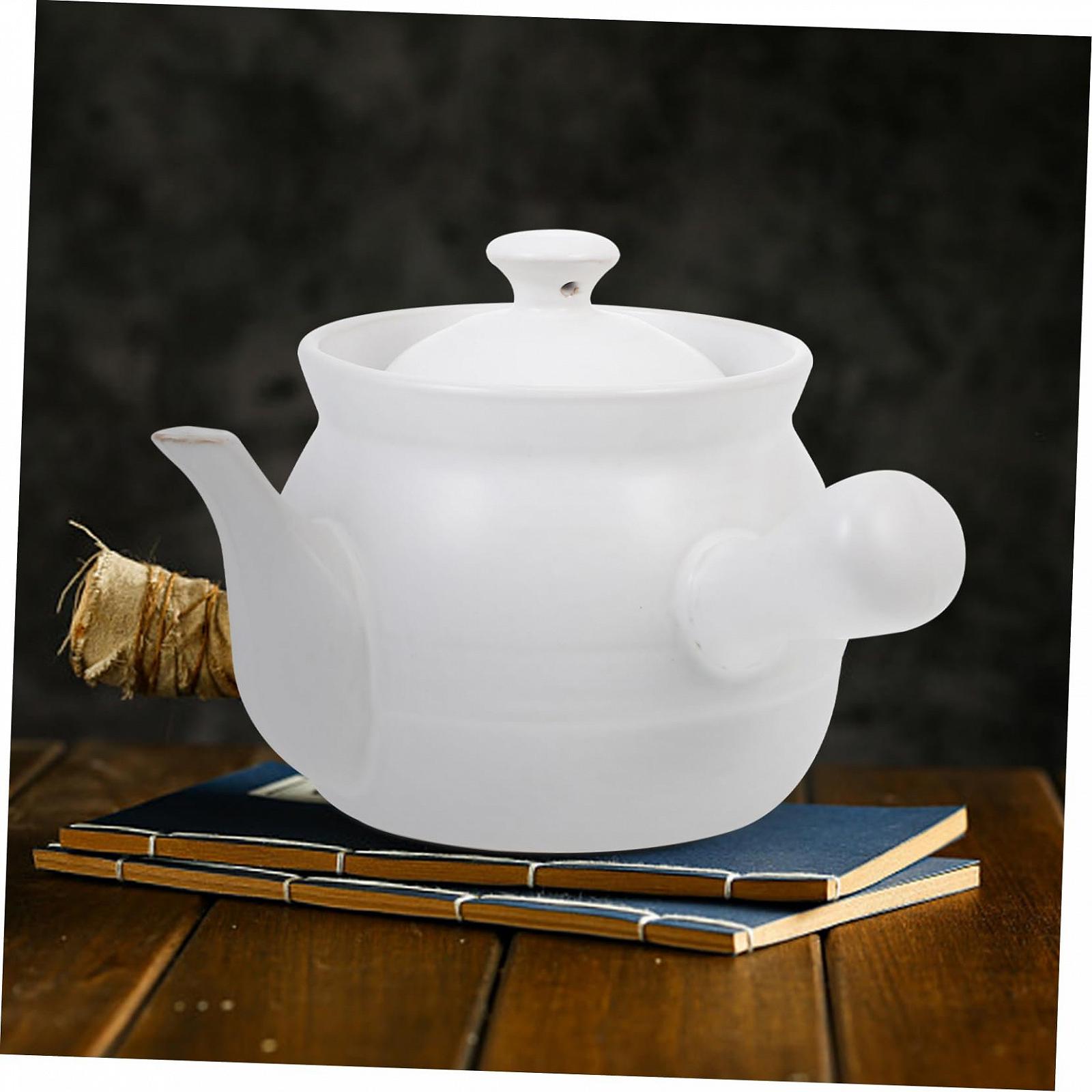 Горщик для приготування керамічний для трав та чаю термостійкий з ергономічною ручкою, фото №8