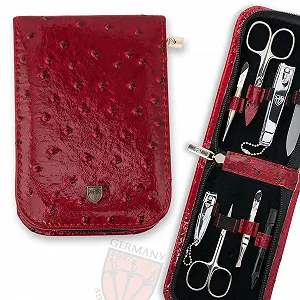 Набор для маникюра DREI SCHWERTER Germany Novara 8 предметов, искусственная кожа винного цвета цена на synthetic.ua - Фото 1 Набор для маникюра DREI SCHWERTER Germany Novara 8 предметов, искусственная кожа винного цвета synthetic.ua - Фото 1