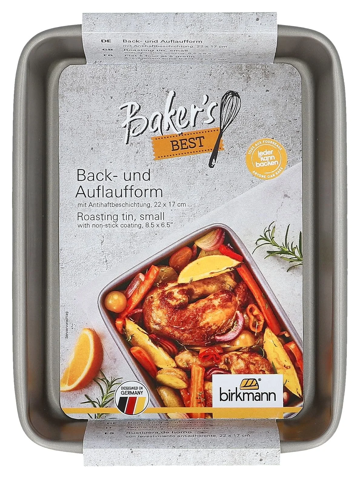 Форма для запекания RBV Birkmann 22 x 17 см углеродистая сталь с антипригарным покрытием Серая, фото №2 Форма для запекания RBV Birkmann 22 x 17 см углеродистая сталь с антипригарным покрытием Серая, фото №2