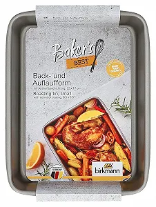 Форма для запекания RBV Birkmann 22 x 17 см углеродистая сталь с антипригарным покрытием Серая synthetic.ua - Фото 1