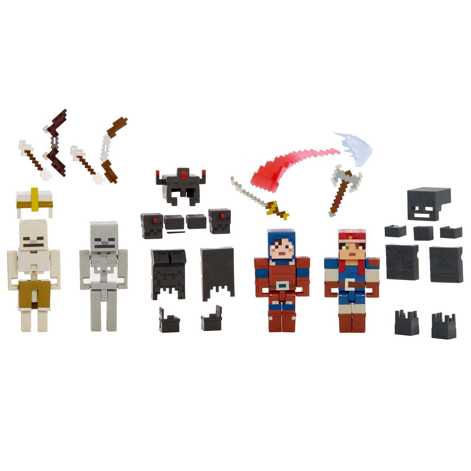 Фигурки Minecraft Dungeons Battle of The Fire Forge 4 подвижные фигурки, фото №3