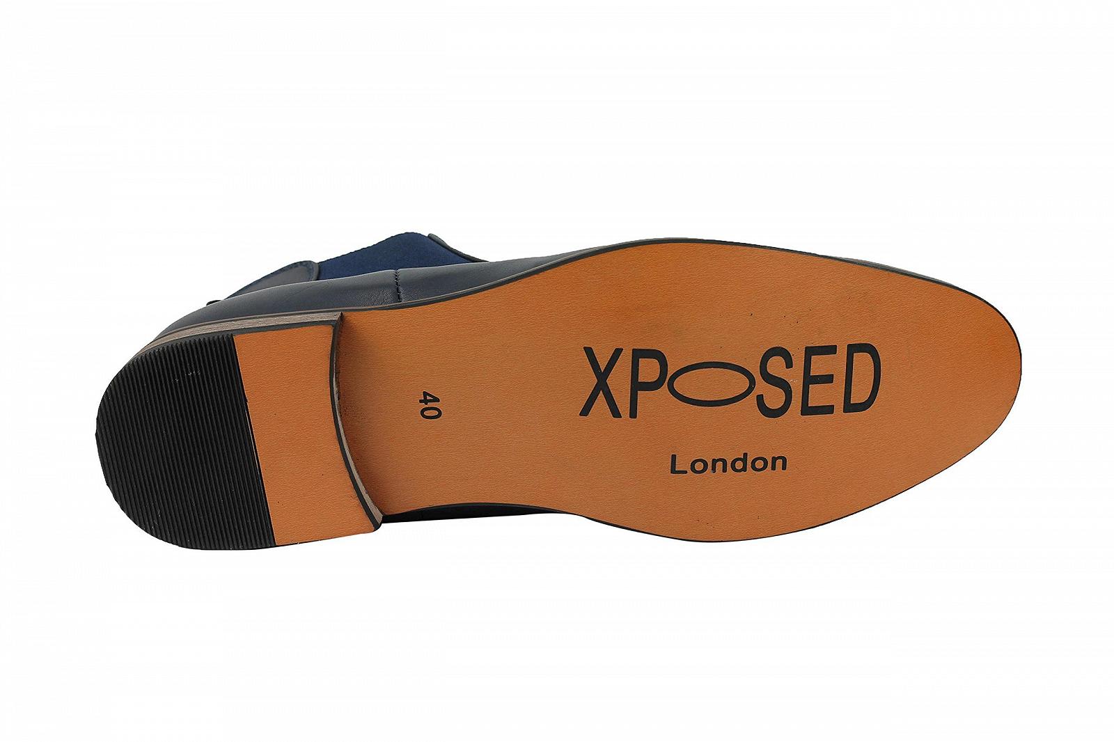 Мокасини Xposed чоловічі чорні зі штучної замші повсякденні сліпони для водіння, фото №4