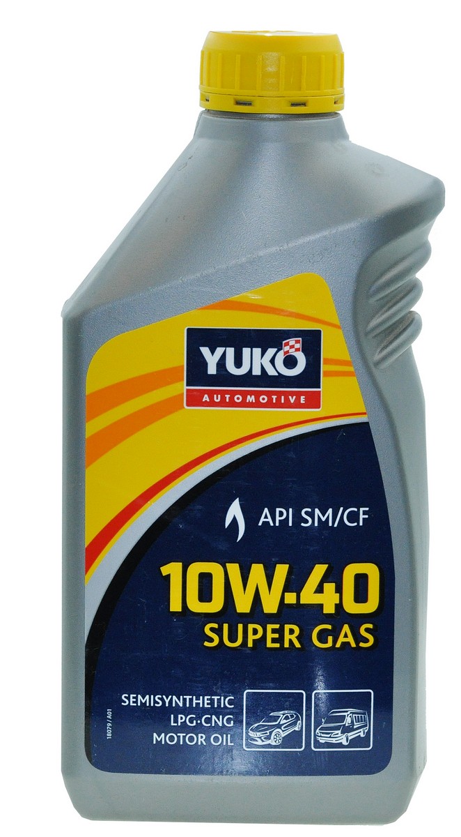 Масло YUKO SUPER GAS 10W-40 SAE API SM/CF 1L для машин з ГБО арт.маз266, фото №1 Масло YUKO SUPER GAS 10W-40 SAE API SM/CF 1L для машин з ГБО арт.маз266, фото №1