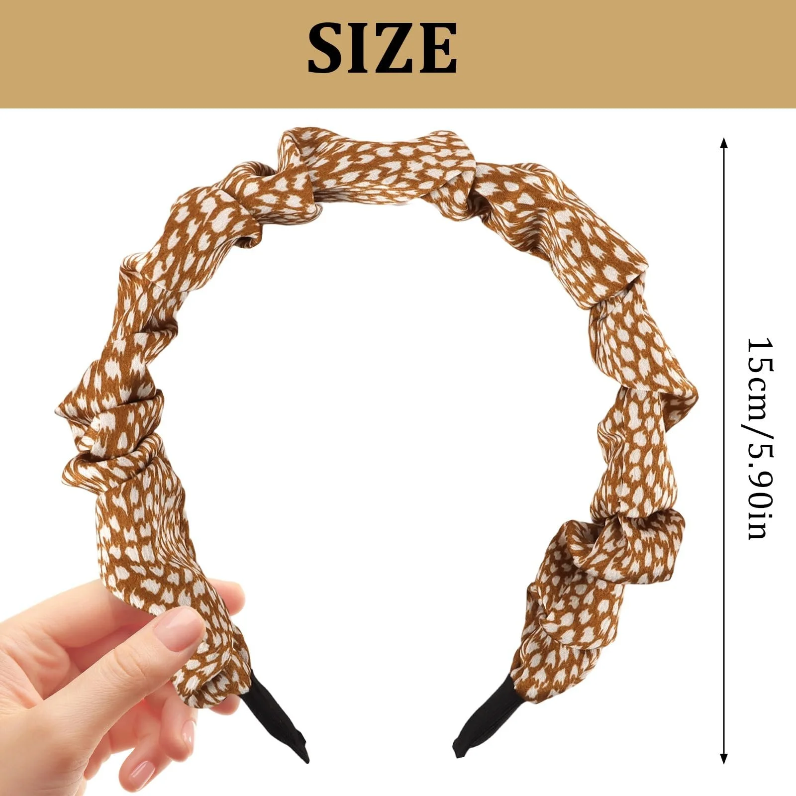 Набір широких обручів на голову 4 шт., фото №2