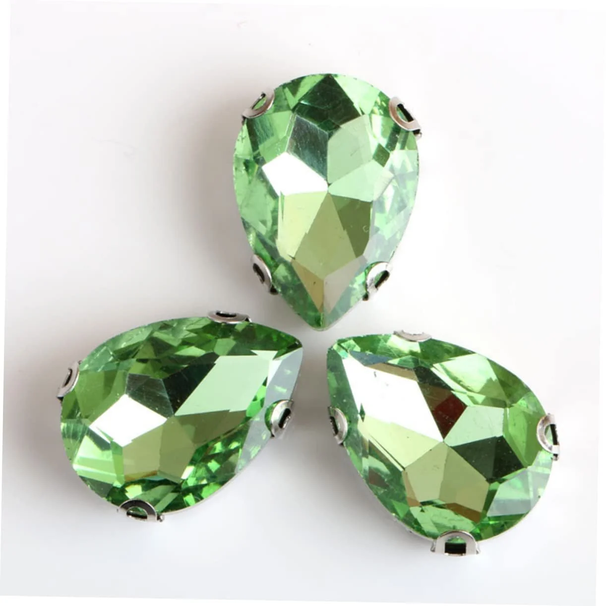 Стразы Листок Lurrose Уникальные кристаллы стекла высокой чистоты для обуви и аксессуаров для одежды, фото №4