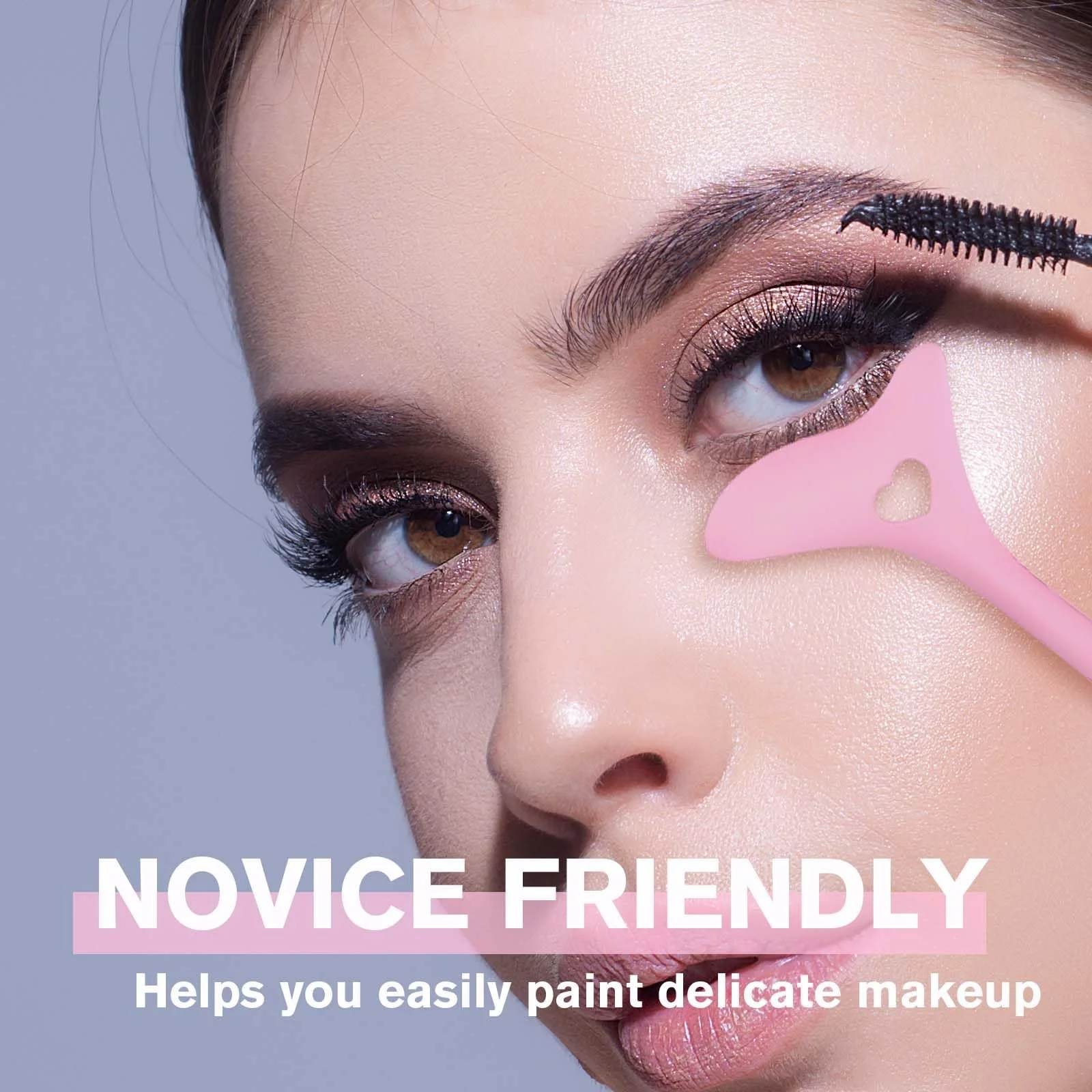 Шаблони для підводки NewBang Пакет 3 шт Силіконовий багатофункціональний інструмент Рожевий, фото №3