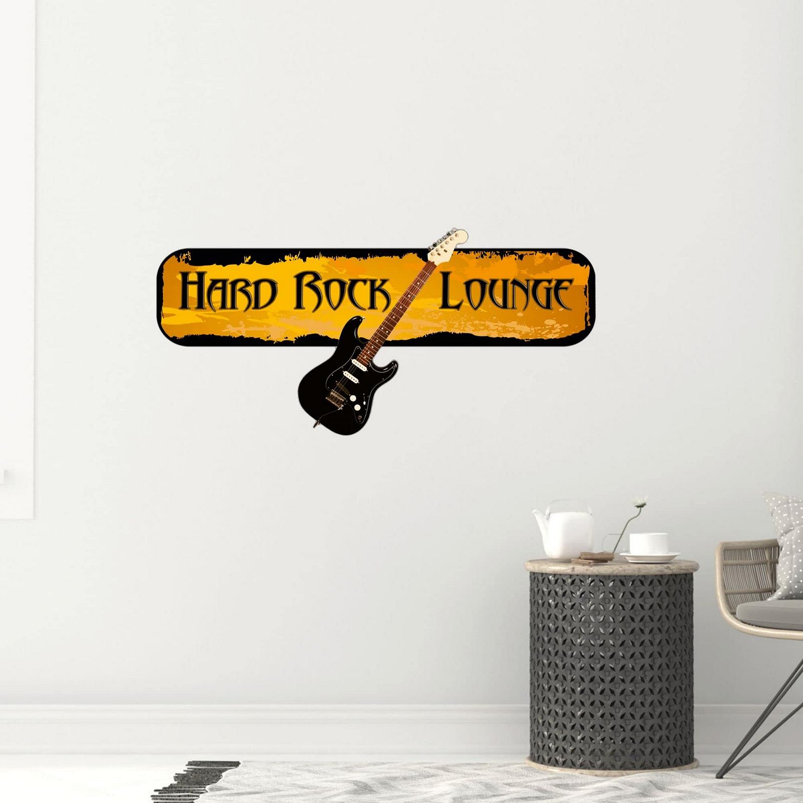 Настінна наклейка GRAZDesign Hard Rock Lounge Гітара Музика 63 x 30 см, фото №3