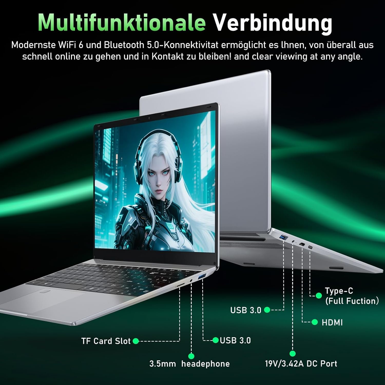 Ноутбук 15.6" FUNYET LAITMIN G5 Ryzen 7 5700U RAM 16GB SSD 512GB Windows 11 (UKR), фото №5