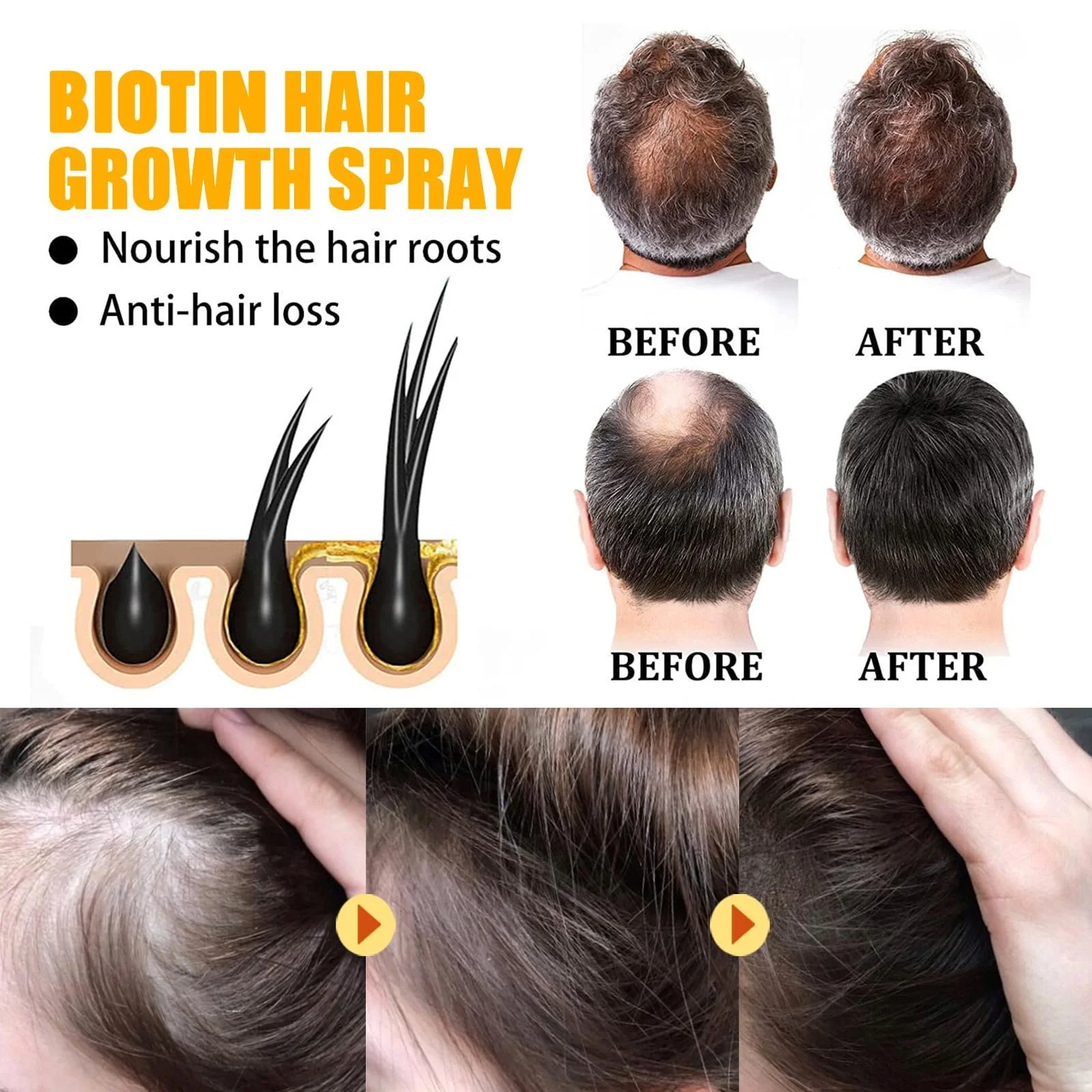 Сироватка для росту волосся HairTkekruh Biotin, 30 мл, фото №4