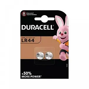 Батарейка Duracell LR44 V13GA A76 2 5000394504424 5007795 - Фото 1