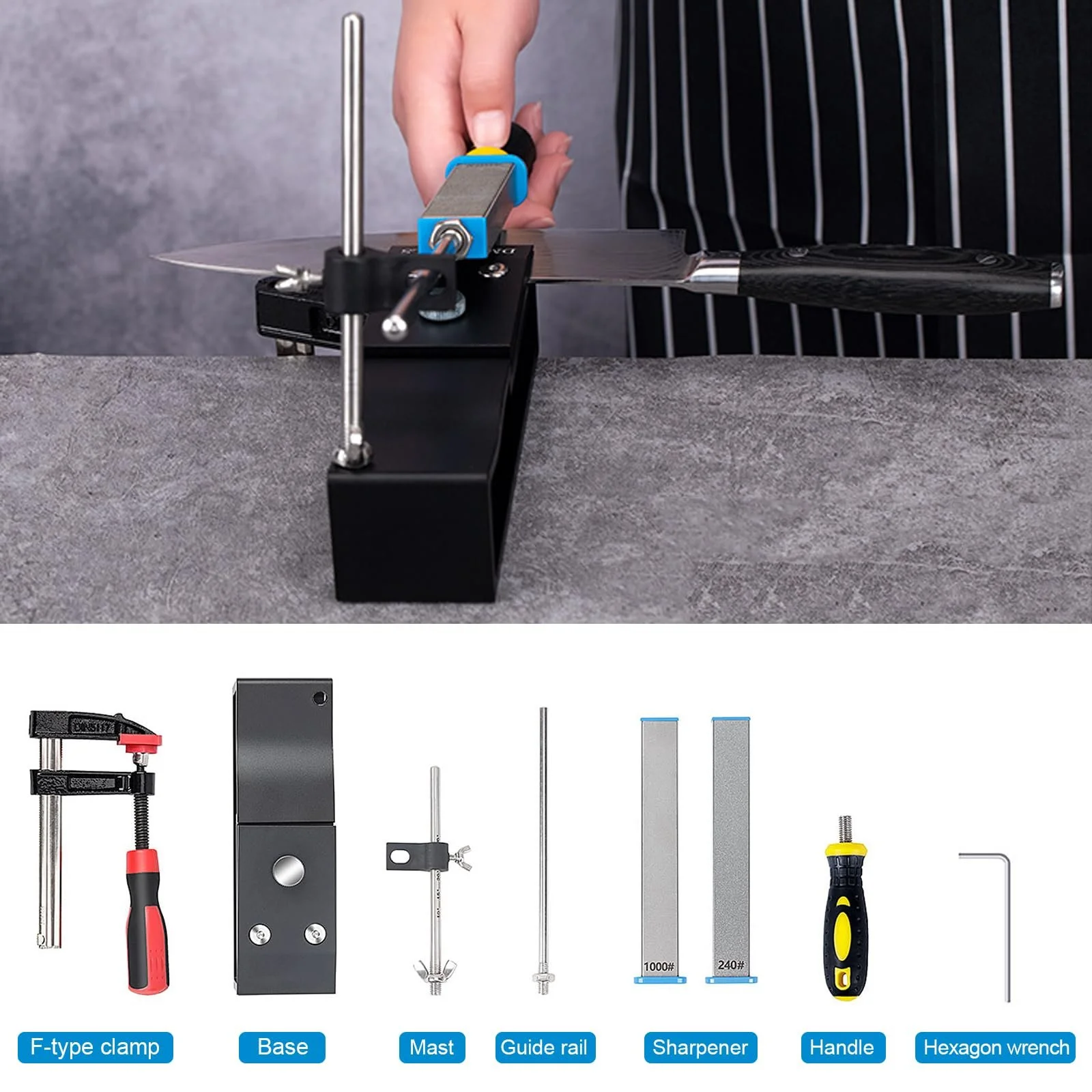 Професійна точилка для ножів Maxant Professional 360° Rotation Flip Design (A), фото №5