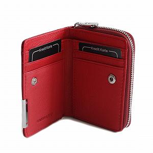 Кошелек Jennifer Jones Mini Кожаный Крокодиловый вид Rubyred synthetic.ua - Фото 1