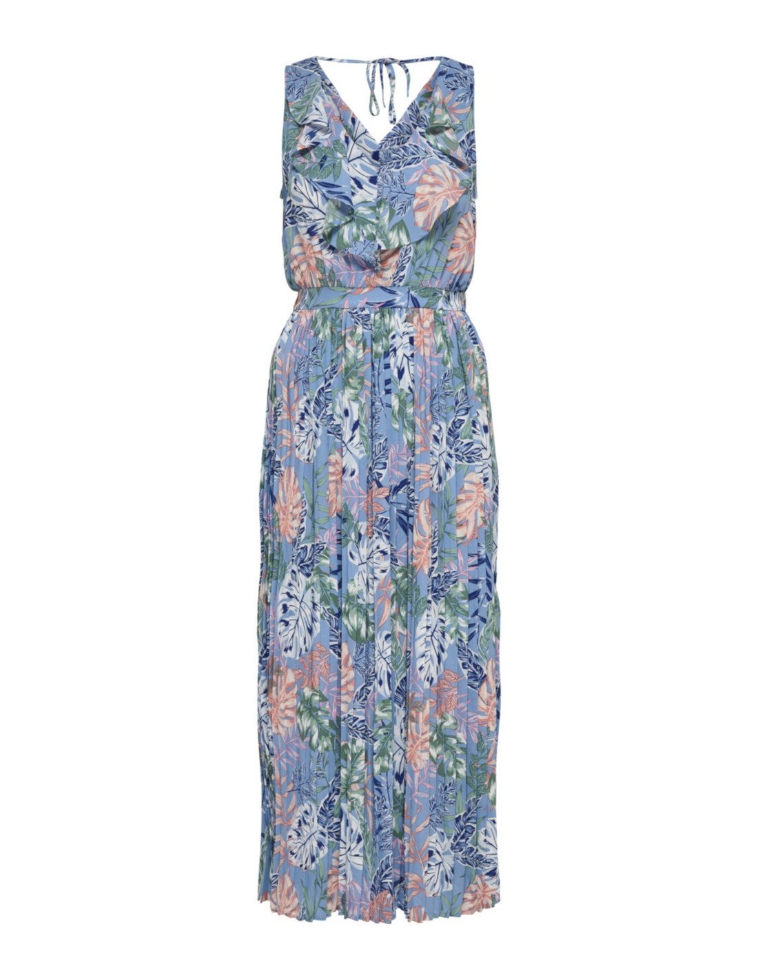 Сукня ONLFOREST LIFE  S/L ANKLE DRESS WVN 15226479 Allure LA LEAVES ONLY Блакитний M, фото №1