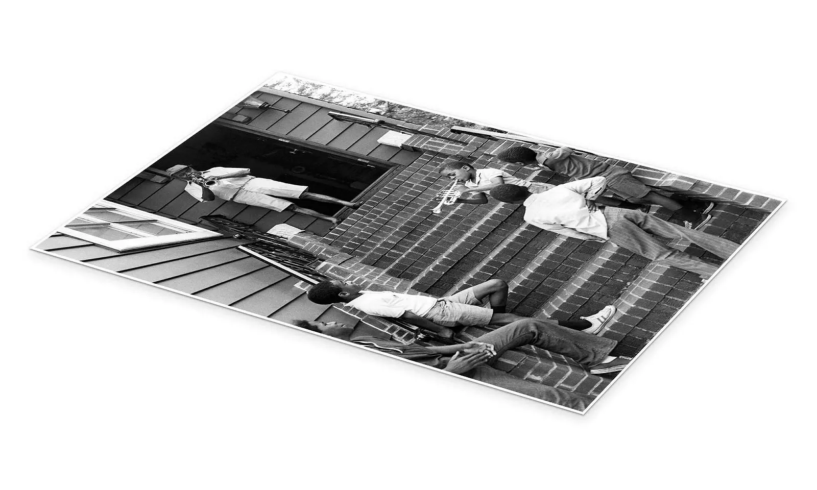 Постер Louis Armstrong in New York 40 x 60 см Черно-белый, фото №2 Постер Louis Armstrong in New York 40 x 60 см Черно-белый, фото №2