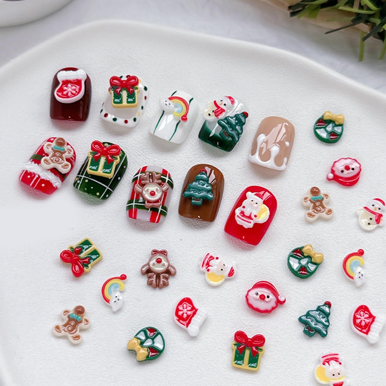 з смоли 1 пакет. Додайте святкового шарму вашим нігтям, фото №5