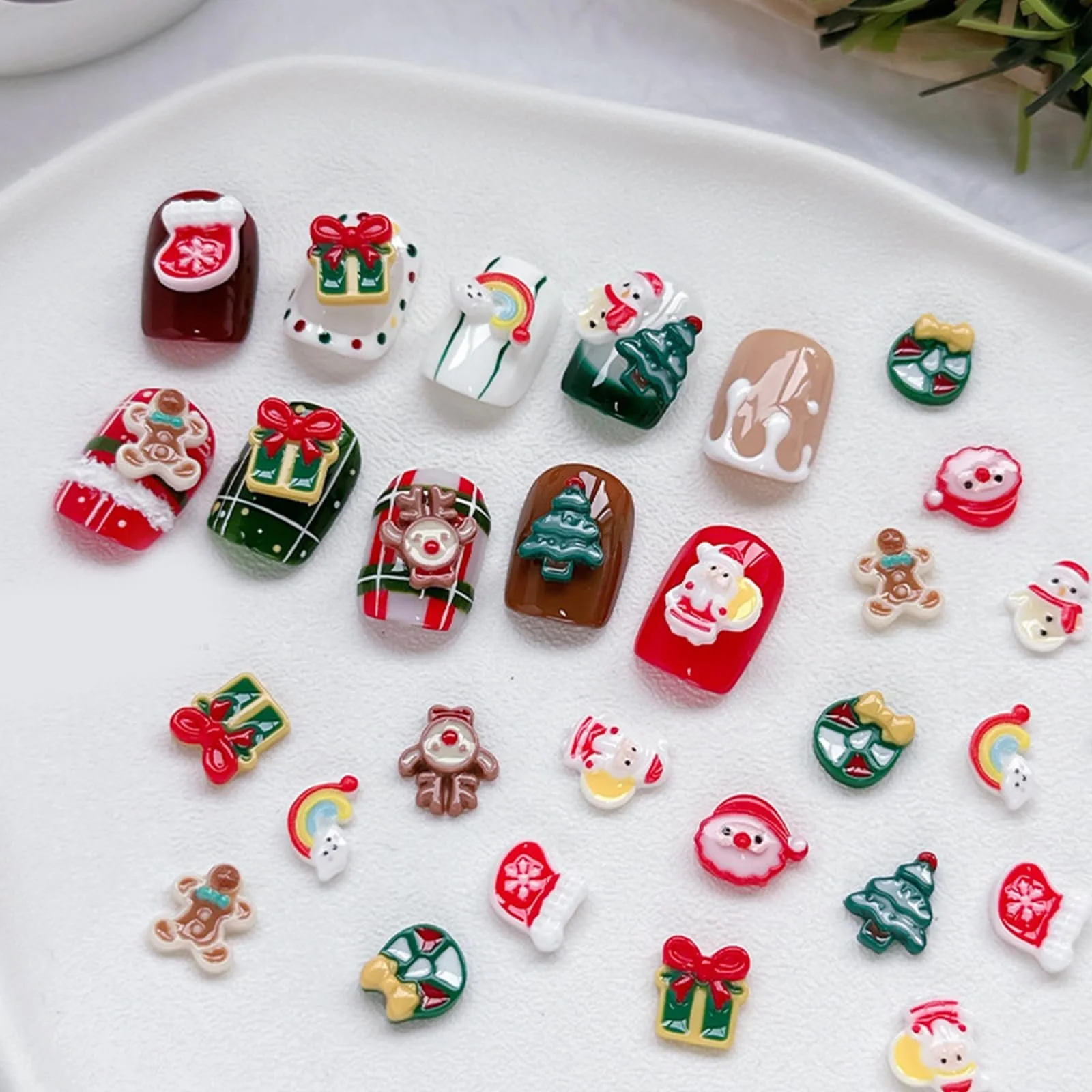 Украшения для ногтей из смолы 1 пакет. Добавьте праздничного шарма вашим ногтям, фото №5 Украшения для ногтей из смолы 1 пакет. Добавьте праздничного шарма вашим ногтям, фото №5