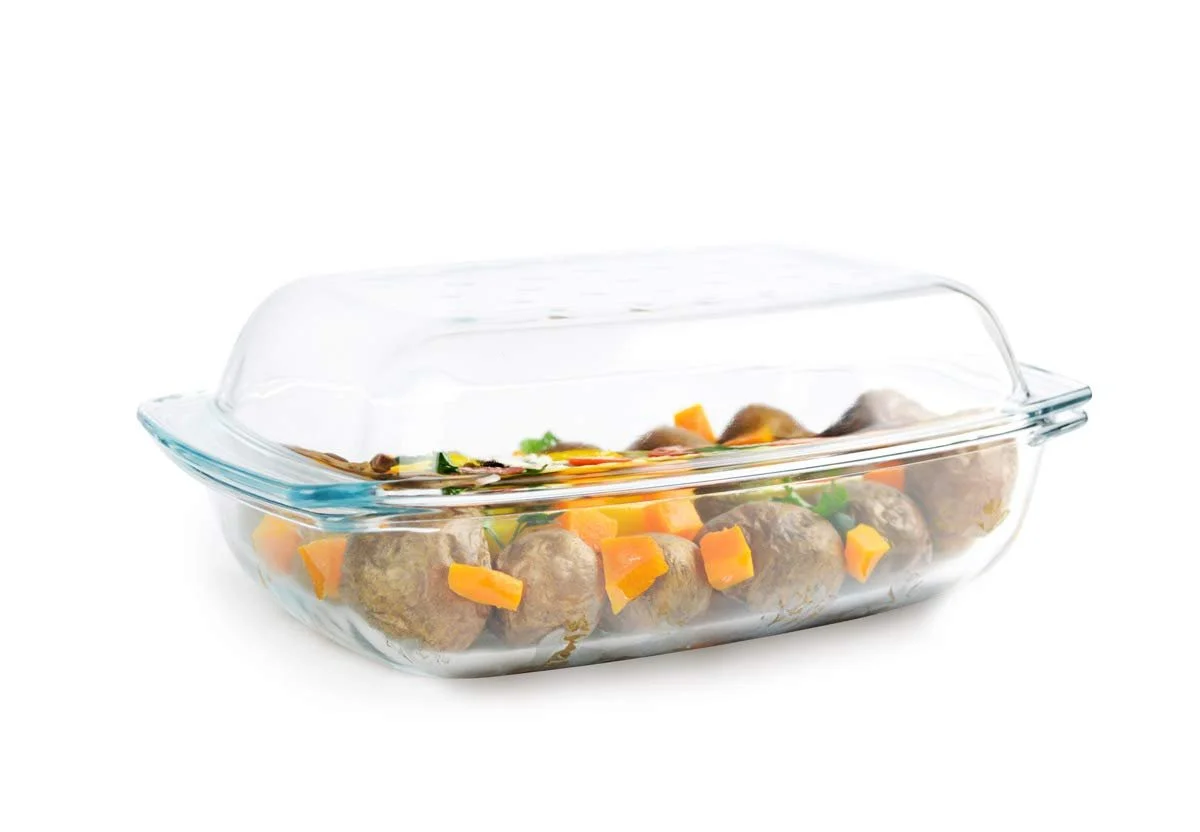 Скляна форма для запікання Sendez 4,1 л прямокутна з кришкою, фото №5 Скляна форма для запікання Sendez 4,1 л прямокутна з кришкою, фото №5