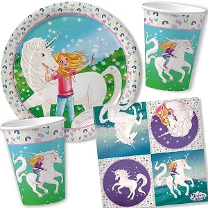 Купити Набір посуду для вечірки Carpeta Star Tail для 8 дітей з тарілками, стаканчиками, серветками, повітряними кульками - Фото 1 Набір посуду для вечірки Carpeta Star Tail для 8 дітей з тарілками, стаканчиками, серветками, повітряними кульками - Фото 1