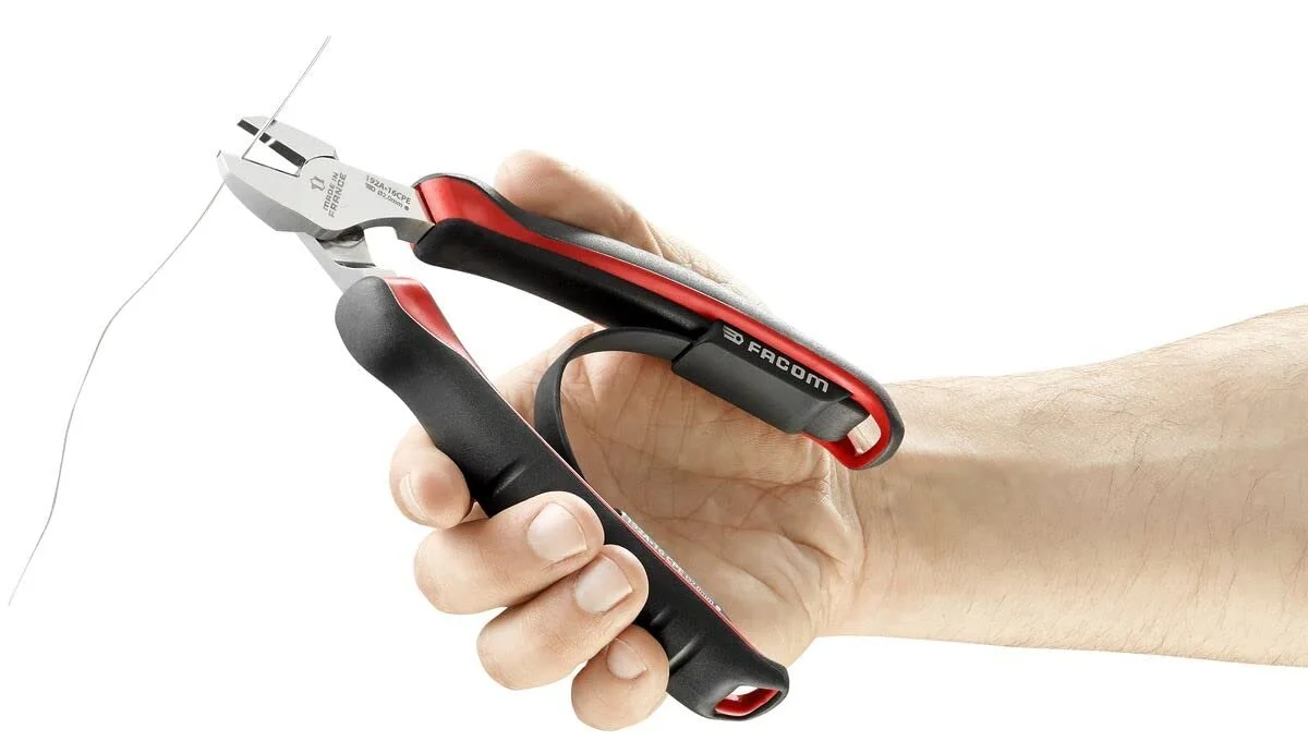 Диагональные кусачки Facom SC.192 160 мм Красный и Черный, фото №7