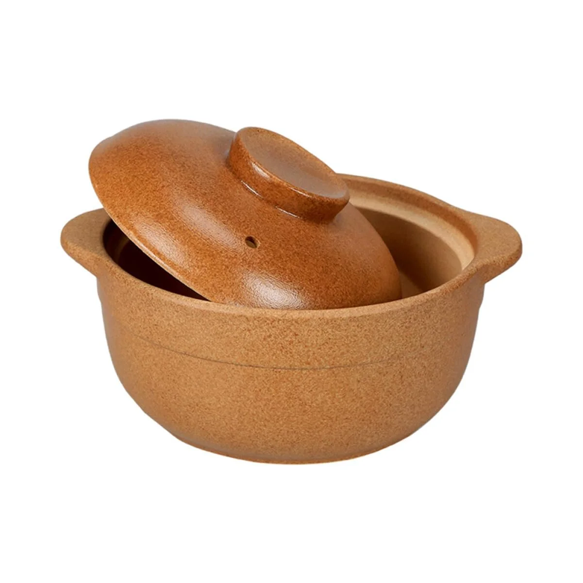 Кастрюля Toyvian керамическая 1,6 л с ручками для супа для плиты, фото №1