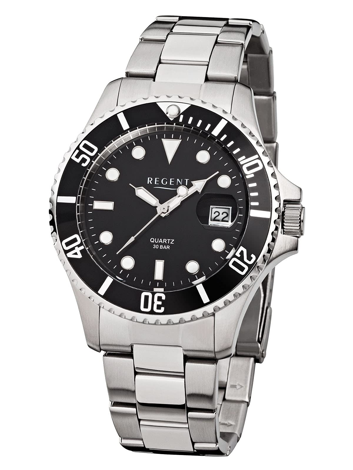 Годинник Regent Herrenuhr з браслетом з нержавіючої сталі 40 мм 30 Bar Дата в різних варіантах, фото №1 Годинник Regent Herrenuhr з браслетом з нержавіючої сталі 40 мм 30 Bar Дата в різних варіантах, фото №1