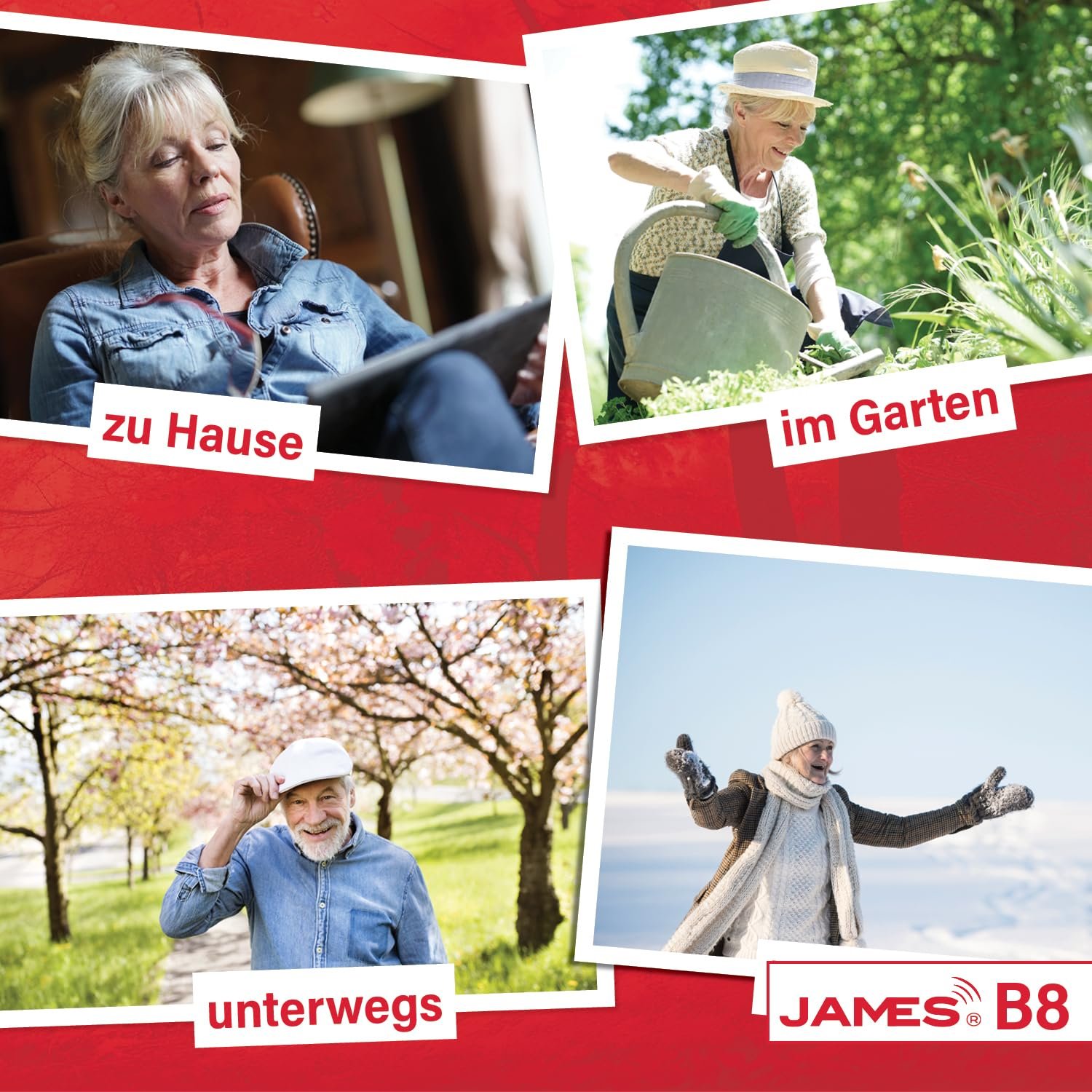 Годинник Emergency and Safety James B6 для літніх людей, виявлення падінь, кнопка екстреного виклику, GPS-трекінг, функції здоров'я (наприклад, пульс), додаток для сім'ї, SIM-карта в комплекті, чорний, B8, фото №5