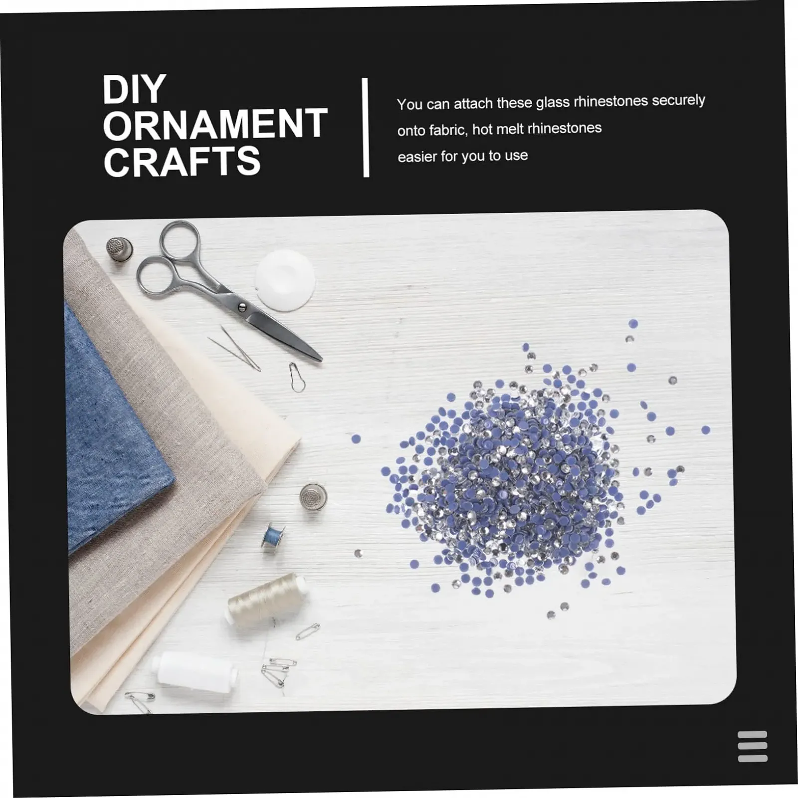 Стразы Healeved 8640 шт. Стеклянные стразы горячего расплава с плоской задней частью для рукоделия, блестящее украшение для одежды, чехлов для мобильных телефонов, обуви и прочего, фото №3