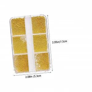 Намистини Сталеві Кульки American Steel Bead Armor Mini Micro Nail Ball Beads для дизайну нігтів 3D synthetic.ua - Фото 1