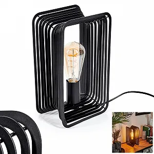 Настільна лампа Corvallis Metal Grid Shade 28.5 см 1 x E27 Чорна - Фото 1