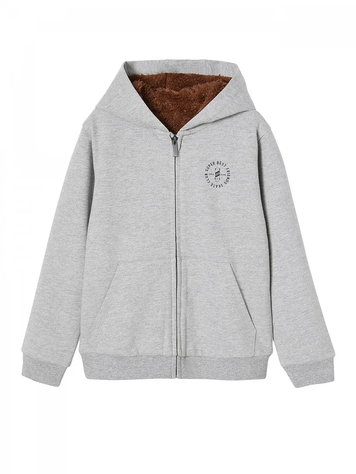 Куртка на молнии для мальчиков Sherpa Vertbaudet, фото №1 Куртка на молнии для мальчиков Sherpa Vertbaudet, фото №1