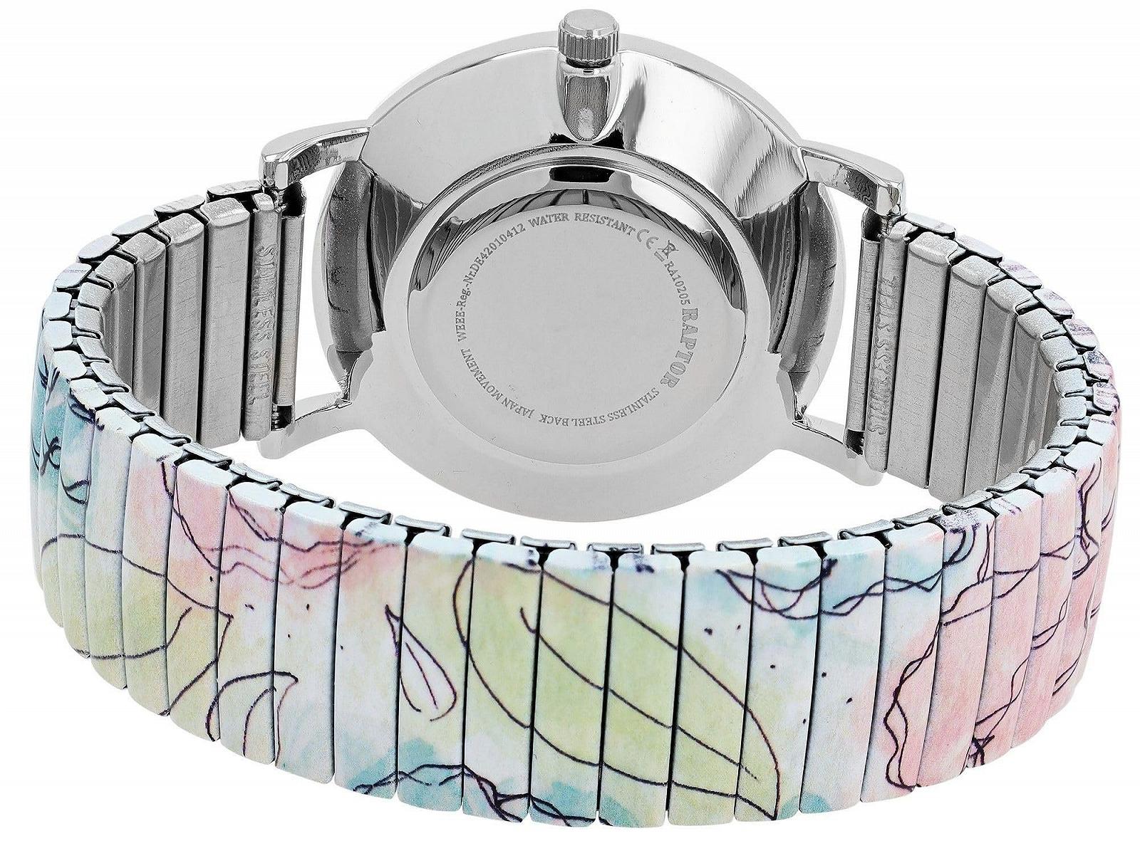 Годинник Raptor Colourful Edition RA10205 Жіночий Аналоговий Кварцовий Білий/Синій/Рожевий, Браслет, фото №3 Годинник Raptor Colourful Edition RA10205 Жіночий Аналоговий Кварцовий Білий/Синій/Рожевий, Браслет, фото №3