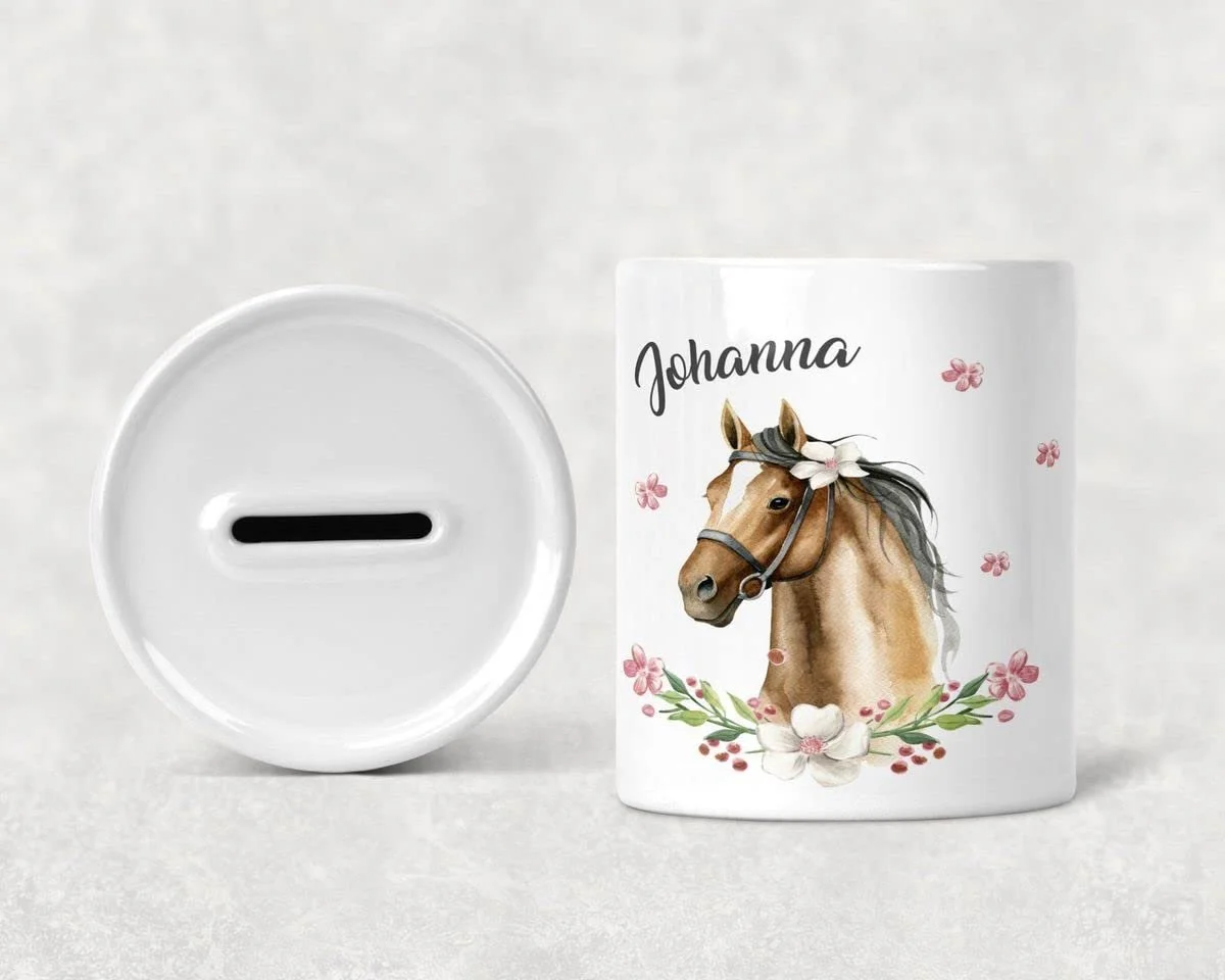 Скарбничка MIKALINO Brown Horse керамічна, фото №2