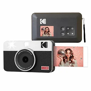 Портативная фотокамера мгновенной печати и принтер Kodak Mini Shot 2 Retro Bluetooth 4Pass White + 8 листов - Фото 1