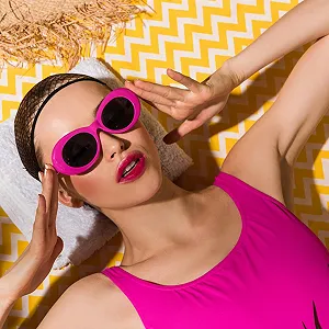 Солнцезащитные очки FSMILING Retro Женский набор Vintage Multipack 90s synthetic.ua - Фото 1